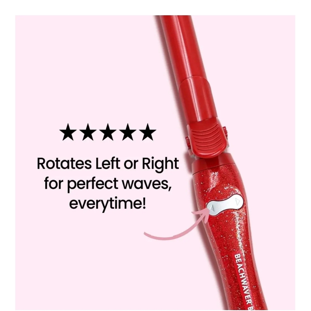 The Beachwaver Co. Red Hair Curler NIB - Picture 3 of 7